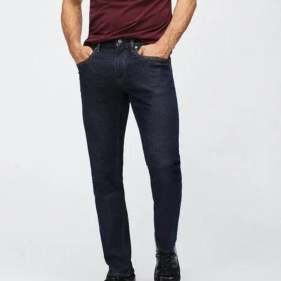 NWT BONOBOS Dark Blue Denim Organic cotton Eco Stretch Men Jeans Size:30/30